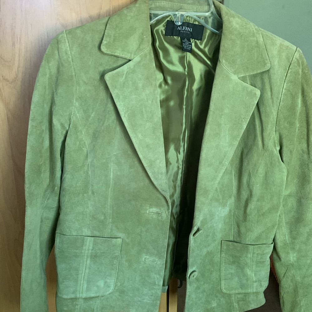 Alfani women’s green jacket.  Size small